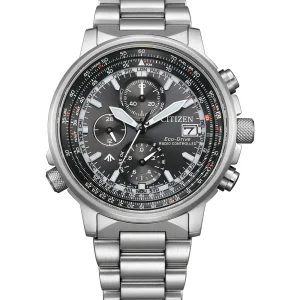 Citizen Promaster Sky Black Dial Stainless Steel Watch AT8300-58E