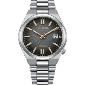 Citizen Tsuyosa Automatic Black Dial Stainless Steel Watch NJ0200-50E