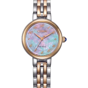 Citizen Eco-Drive Mother of Pearl Dial Stainless Steel Watch EM0996-84Y