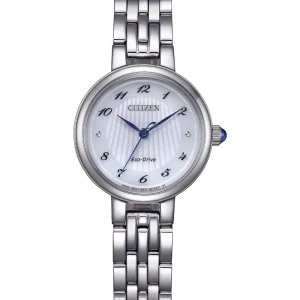Citizen Eco-Drive White Dial Stainless Steel Watch EM0990-81A