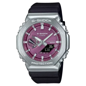 G-Shock Solar Power Burgundy Dial Black Resin Band Watch GBM2100A-4B