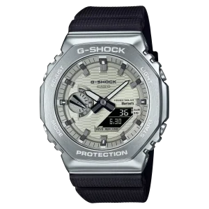 G-Shock Solar Power Silver Dial Black Resin Band Watch GBM2100A-8B