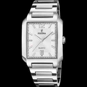 Festina Men's Classic Silver Dial Stainless Steel Timepiece F20677/2