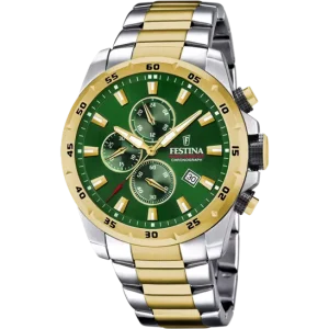 Reloj Festina Green Dial Stainless Steel Men's Watch F20562/3
