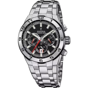Festina Chrono Bike Black Dial Stainless Steel Strap Men's Watch F20670/6