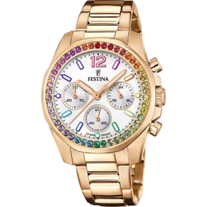 Festina Rainbow Silver Dial Stainless Steel Strap Women's Watch F20639/2