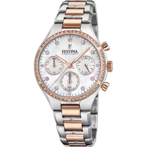 Festina Boyfriend Mother of Pearl Dial Stainless Steel Bracelet Men's Watch F20403/1