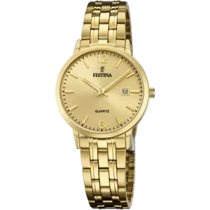 Festina Women's Elegance Gold Dial Stainless Steel Watch F20514/3