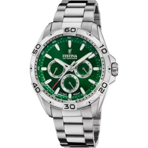 Festina Men's Elegant Stainless Steel Timepiece with Green Dial F20623/3