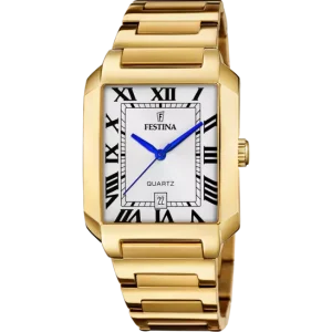 Elegant Festina Men's Watch with White Dial and Durable Stainless Steel Bracelet - F20678/1