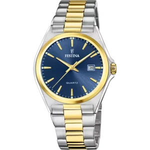 Festina Men's Elegance and Precision Timepiece with Steel Strap and Blue Dial F20554/4