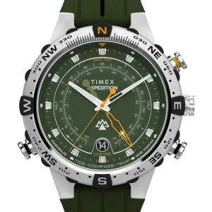 Timex Expedition North Tide Temp Compass Green Rubber Band Watch TW2Y14400