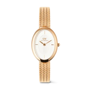 Daniel Wellington Juliette Braided Mesh White Sunray Rose Gold