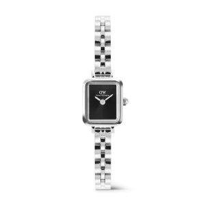 Daniel Wellington Quadro Mini Arch 3-link Onyx Sunray Silver