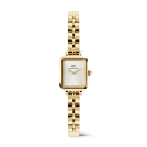 Daniel Wellington Quadro Mini Arch 3-link White Sunray Gold