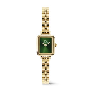 Daniel Wellington Quadro Mini Arch 3-link Emerald Sunray Gold