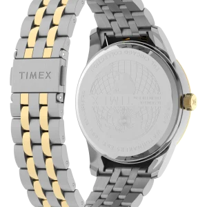 Timex Chicago Green Dial Two Toned Stainless Steel Band Watch TW2Y21400