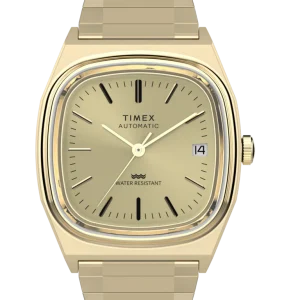 Timex Automatic 1983 Reissue Gold Stainless Steel Band Mens Watch TW2Y07200