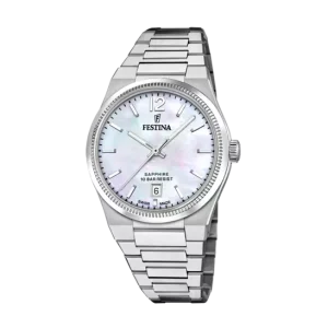 Festina Swiss Made Mother of Pearl Dial Stainless Steel Bracelet Women's Watch F20052/1