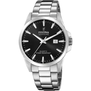 Festina Black Dial Stainless Steel Strap Men's Watch F20024/4