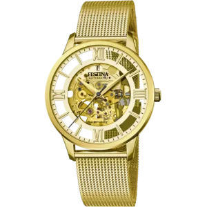 Festina Gold Dial Gold Stainless Steel Strap Men's Watch F20667/1