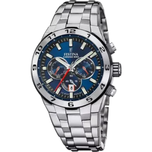 Festina Chrono Bike Blue Dial Stainless Steel Strap Men's Watch F20670/1