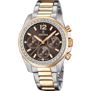 Festina Brown Dial Stainless Steel Women's Watch F20608/1