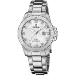Festina Elegantly Crafted Mother of Pearl Dial Women's Watch with Steel Band F20503/1 from Boyfriend Collection