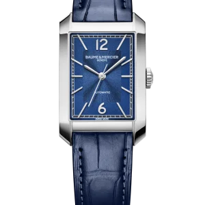 Baume Mercier Hampton Automatic Watch Blue Dial Steel 43mm