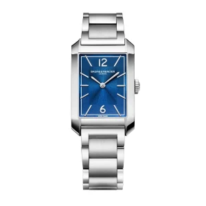 Baume and Mercier Hampton Blue Dial Stainless Steel Mens Watch
