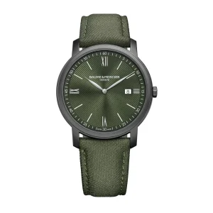 Baume and Mercier Classima Quartz Green Dial Mens Watch 42mm