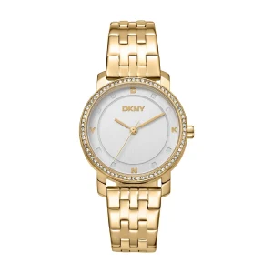 DKNY Astoria Glitz Gold Stainless Steel Womens 32mm Dress Watch