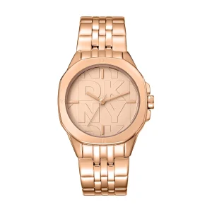 DKNY Brooklyn Midi Rose Gold 34mm Stainless Steel Womens Watch