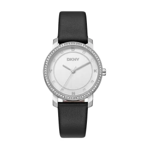 DKNY Astoria Glitz Silver Stainless Steel 32mm Ladies Watch