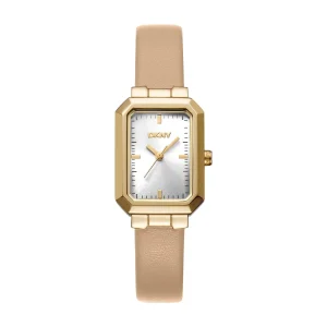 DKNY Uptown Midi Gold Stainless Steel Silver Dial Womens Watch
