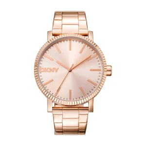 DKNY Urban Soho Maxi Womens 40mm Rose Gold Stainless Steel Watch