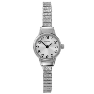 Sekonda Womens Classic Silver Bracelet Watch Elegant Stainless Steel