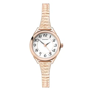 Sekonda Womens Rose Gold Plated Classic Watch Elegant Timepiece