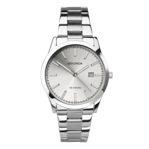 Sekonda Mens Stainless Steel Watch SK1945 Silver Durable Timepiece