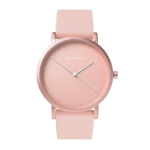 Sekonda Minimal Womens Watch Elegant Rose Pink Designer Timepiece