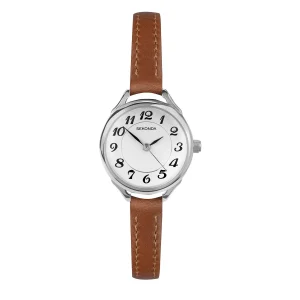 Sekonda Classic Ladies Watch Brown Leather Strap Elegant Style