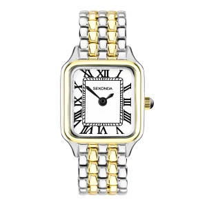 Sekonda Monica Silver Gold Womens Watch Elegant Stainless Steel 2024