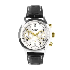 Sekonda Archer Mens Watch 40mm Black Stainless Steel Band 2024