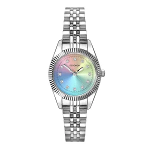 Sekonda Womens Rainbow Dial Stainless Steel 26mm Bracelet Watch