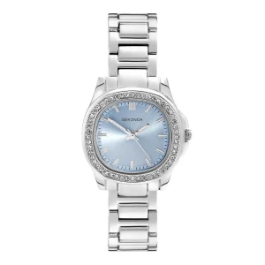 Sekonda Octaire Womens Blue Dial Stainless Steel Bracelet Watch 30mm
