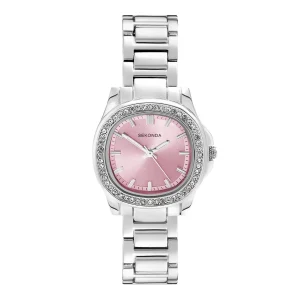 Sekonda Womens Octaire Pink Dial Stainless Steel Bracelet Watch 30mm