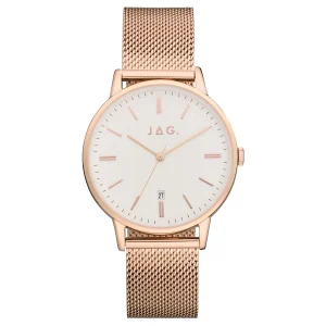 Jag Lawrence Rose Gold Stainless Steel 38mm Unisex Watch 2021