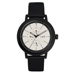 Jag Marlo Black 45mm Unisex Watch Sophisticated Modern Design