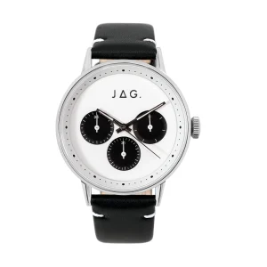 Jag Norwood Silver Stainless Steel Mens Watch 42mm Classic Style
