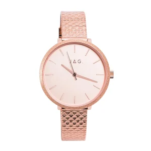 Jag Carmel Rose Gold Stainless Steel 38mm Ladies Watch Elegant